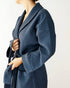 BelVer Dressing Gown Cotton Cobble Weave Traditional
